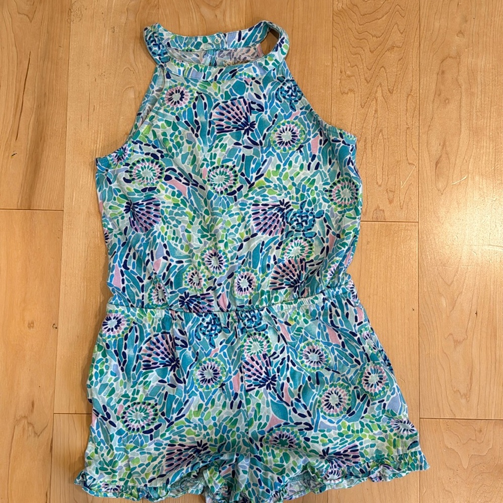 Lilly Pulitzer girls romper size L (8-10), excellent condition
